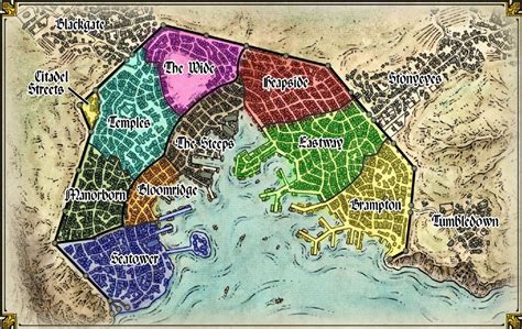 I Made An Overview Of The Baldurs Gate Districts For My Players Based
