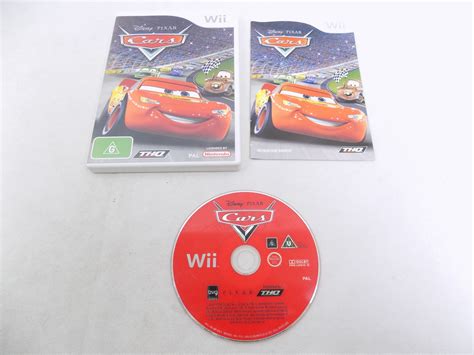 Mint Disc Nintendo Wii Disney Pixar Cars Inc Manual Wii U Comp Free
