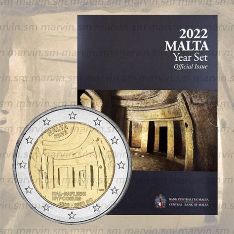 Euro Set Al Saflieni Hypogeum Malta Coins Bu