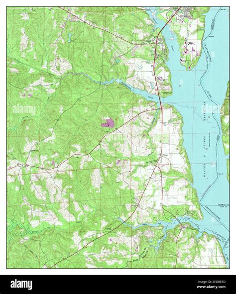 Eufaula South Alabama Map 1968 124000 United States Of America By