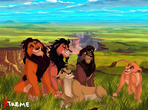 The Lion King Scar Zira Nuka Kovu And Vitani By