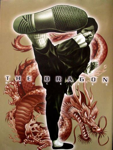 Bruce Lee Dragon Kick Athena Posters
