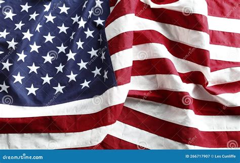 Rippled America Flag Stock Image Image Of Quot Photograph 266717907