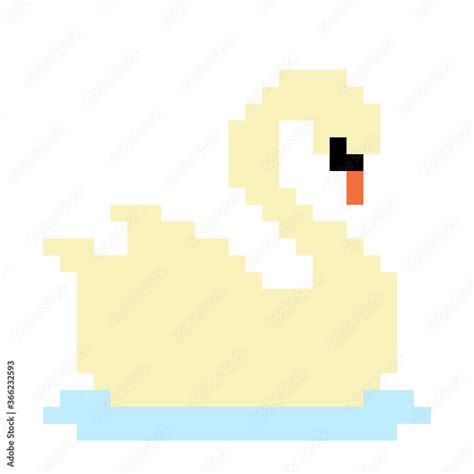 Swan In Pixel Art Lego Art Pixel Art Design My Xxx Hot Girl