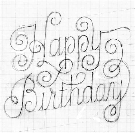 Wefalling Pencil Drawing Happy Birthday Pencil Sketch Images