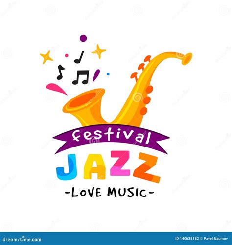 Abstract Logo For Jazz Festival Live Music Concert Creative Emblem