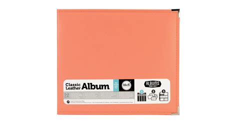 12x12 Album We R Memory Keepers 12x12 Classic Leather Album Coral