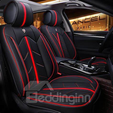 Put any face on blankets, the most unique gift! Color Blocking Advanced Design Leather Universal Fit Car ...