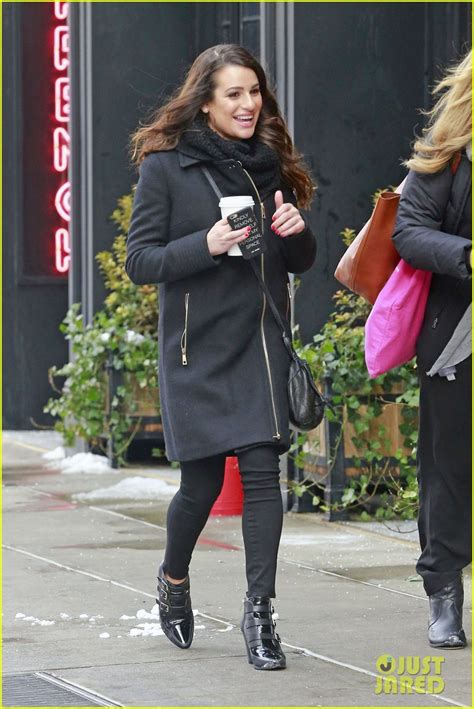 Full Sized Photo Of Lea Michele Gets Cozy With Jonathan Groff 01