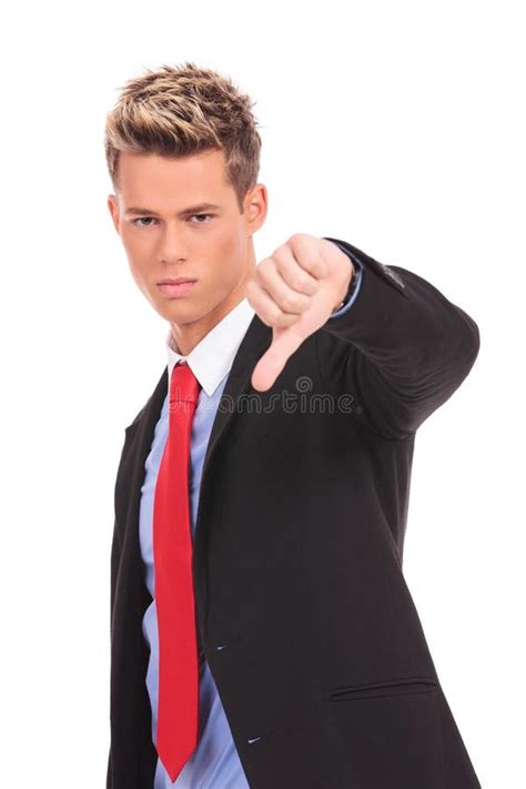 Business Man With Thumb Down Stock Photo Image Of Anger Failed 28551114