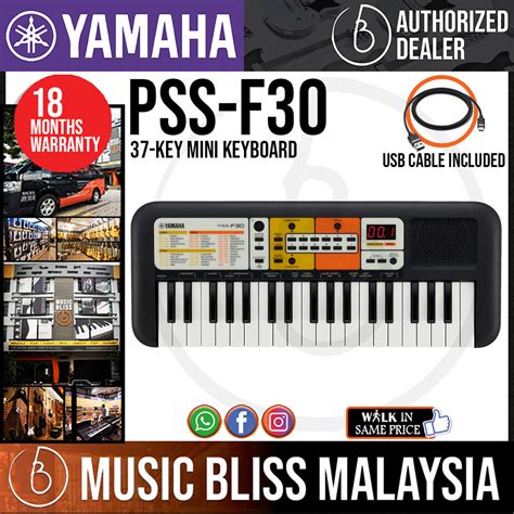 Yamaha Pss F30 37 Key Mini Keyboard Music Bliss Malaysia