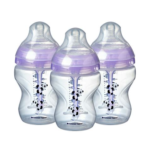 Tommee Tippee Advanced Anti Colic Decorated Baby Bottles Girl 9oz