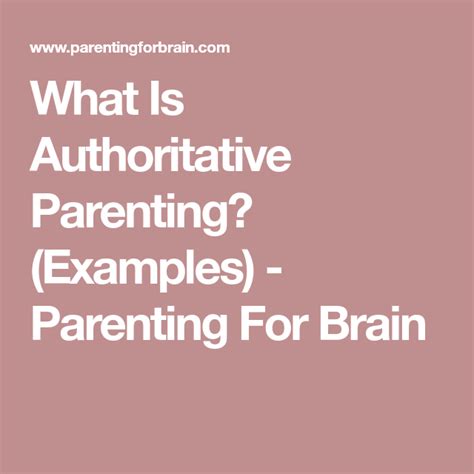 Definition of parenting noun in oxford advanced learner's dictionary. What Is Authoritative Parenting? [With Examples ...