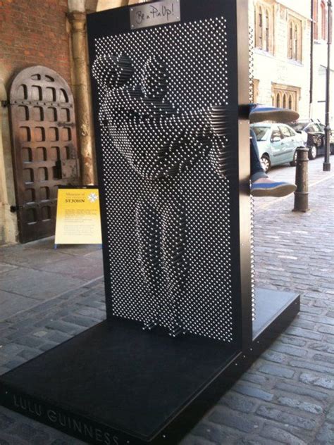 Giant Pin Art Installation Makes You Go Pin Up Lulu Guinness