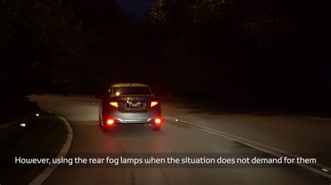 Proper Usage Of Rear Fog Lamps Youtube
