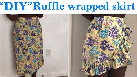 Diy Ruffle Wrap Skirt Youtube