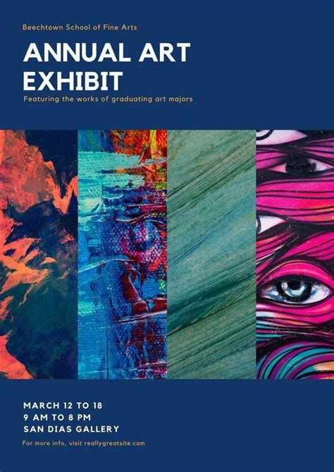 Creative Art Exhibition Invitation Card Download Free Mock Up