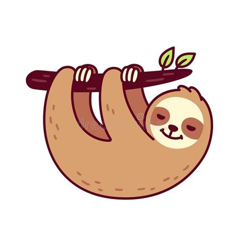 Cute Hanging Sloth Cute Sloth Hanging From Tree Branch Funny Hand