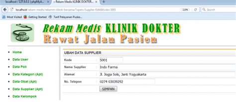 Software Klinik Dan Apotek Bunafit Komputer