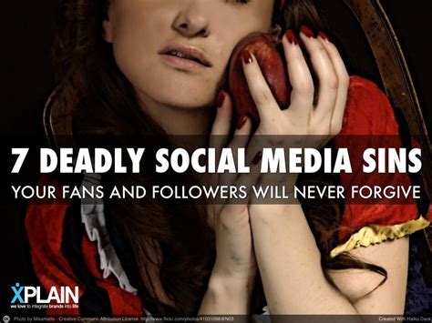 the seven deadly social media sins resource hub