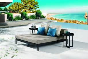 barite modern outdoor chaise lounge daybedbeach bed