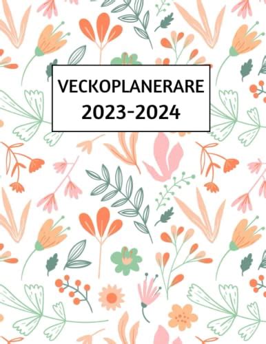 Veckoplanerare 2023 2024 Månatlig Veckokalender Från Januari 2023 Till
