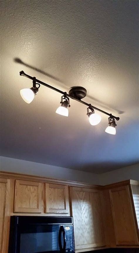 How To Replace A Fluorescent Light With A Track Light Track Lighting