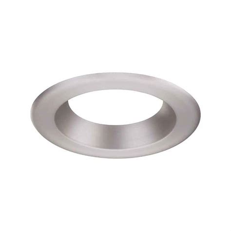 Commercial Electric 6 In Brushed Nickel Led Recessed Can Light Trim