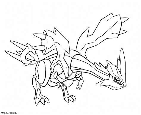 Pokémon Kyurem coloring page