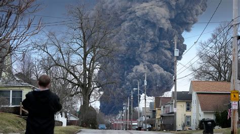 toxic fumes released from train that derailed in ohio to avoid explosion the new york times