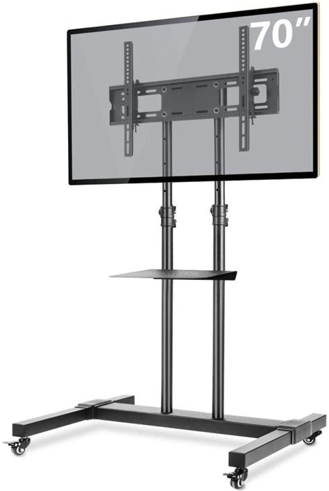 Tavr Rolling Adjustable Television Stand Mount Carts Stands