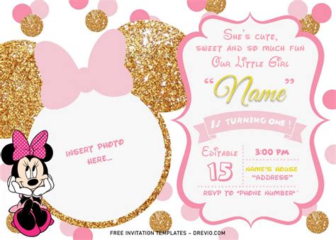 Minnie Mouse Baby Shower Blank Invitations Invitation Design Blog Hot Sex Picture