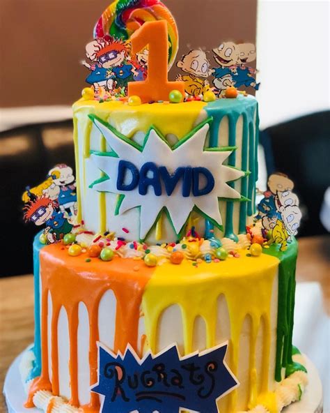 Choosing the right first birthday cake that is at least almost as sweet and adorable as the baby himself. Cakes by Lisa on Instagram: "Rugrats theme birthday cake ...