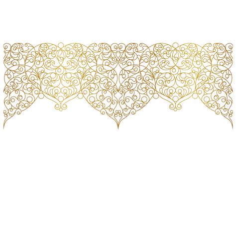 Gold Border Vector Png Wedding Invitation Card Golden Lines Png