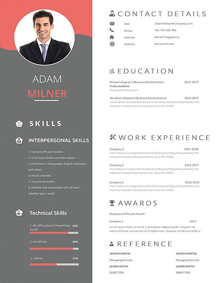 What is a curriculum vitae? 14+ One-Page Resume Examples in MS Word | PSD | InDesign | Apple Pages | Publisher | AI | Examples
