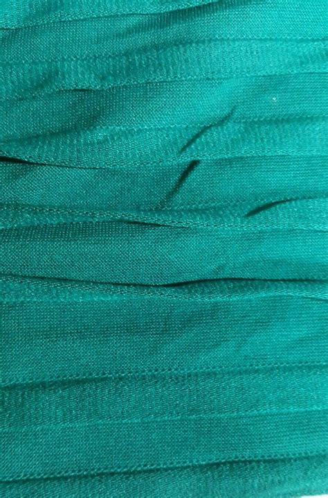 Green Ruffled Viscose Polyester Jersey Fabric Sold By The Etsy Uk