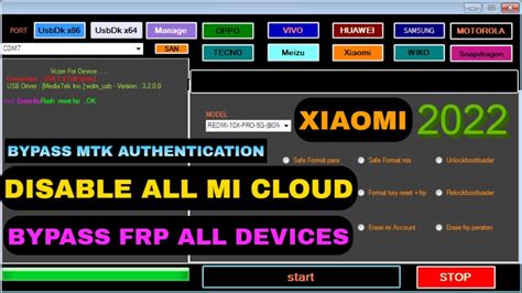 MI Unlock Tool MTK Auth Bypass Tool All Xiaomi MI Account Xiaomi Mi Cloud YouTube