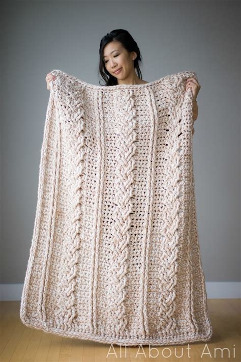 12 Beautiful Cable Crochet Projects Once Upon A Cheerio