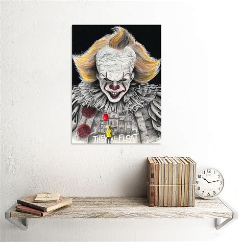 Wayne Maguire Tattooed Pennywise It Clown Inked Ikon 12x16 Inch Framed Art Print Ebay