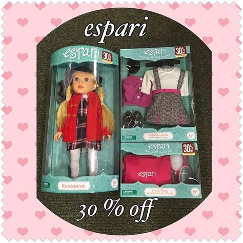 starting today all espari dolls and accessories are on sale start your collection today