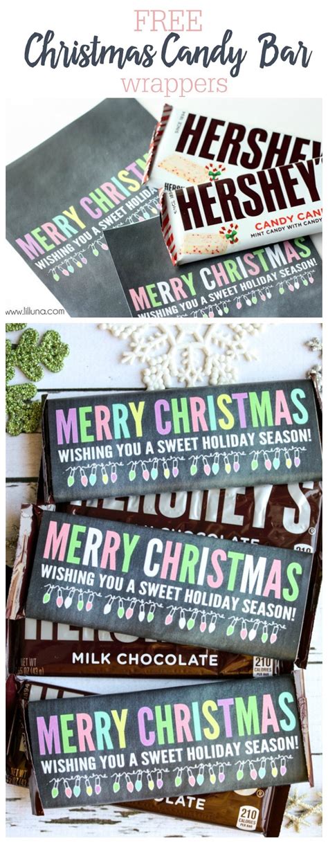 Candy bar wrappers santa christmas mini hershey bar candy. Candy Bar Saying Merry Christmas : Merry Christmas Candy Bar Wrappers : Beautiful, inspirational ...