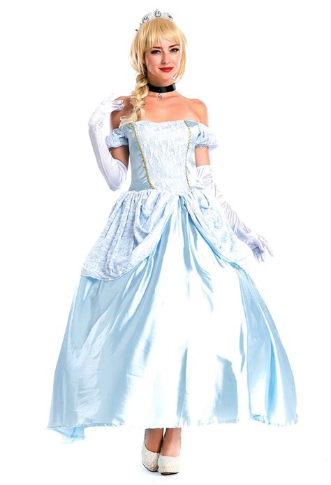 deluxe disney cinderella princess costume fairy tale fancy dress ball gown