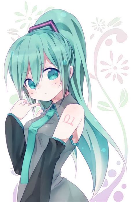 Hatsunemiku I Love How Her Hair Is In A Ponytail Looks Cute Chibi