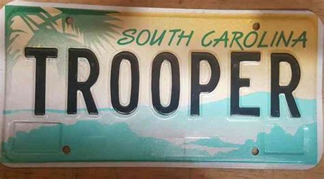 South Carolina State Trooper License Plate