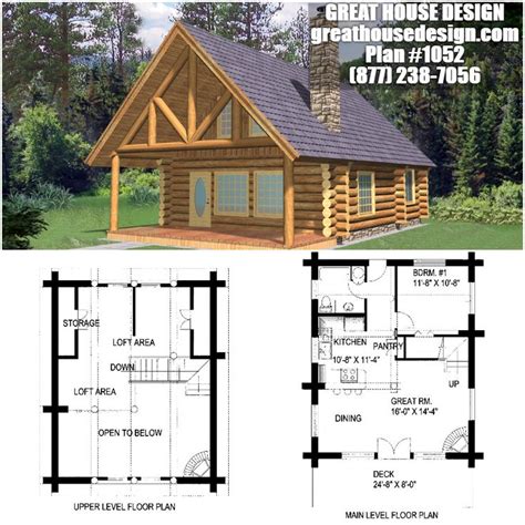 Home Plan 001 1052 Home Plan Great House Design Cabin House
