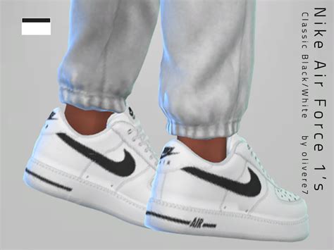 The Sims Resource Nike Air Force 1s Male Sims 4 Men Clothing Sims