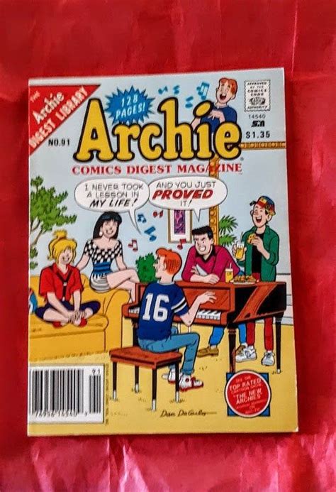Vintage Archie Comics Digest Magazine No 91 August 1988 Etsy In 2021