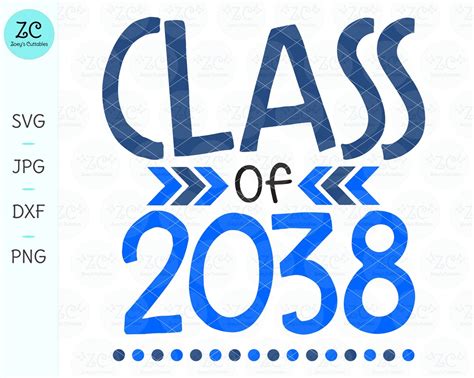 Class Of 2038 Svg Graduation Svg End Of School Year Etsy Australia