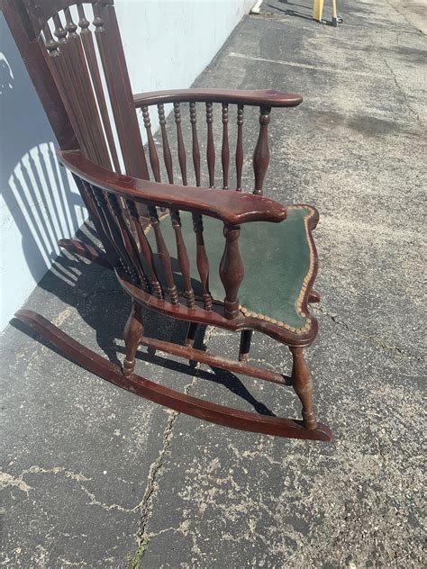 Antique Rocking Chair Rocker Armchair Spindle Traditional Shabby Chic