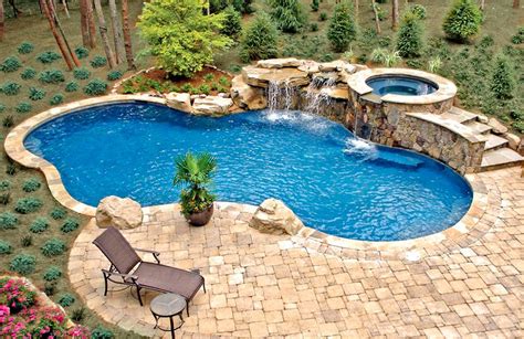 Free Form Pool Ideas Shapes And Pictures Blue Haven Backyard Pool